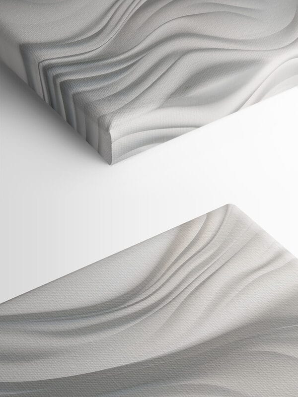Surface blanche ondulée avec des lignes Surface blanche ondulée avec des lignes
