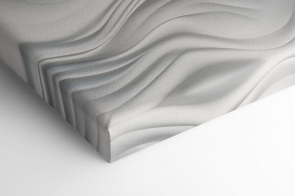 Surface blanche ondulée avec des lignes Surface blanche ondulée avec des lignes