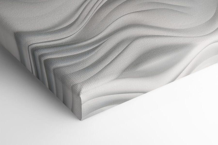 Surface blanche ondulée avec des lignes Surface blanche ondulée avec des lignes