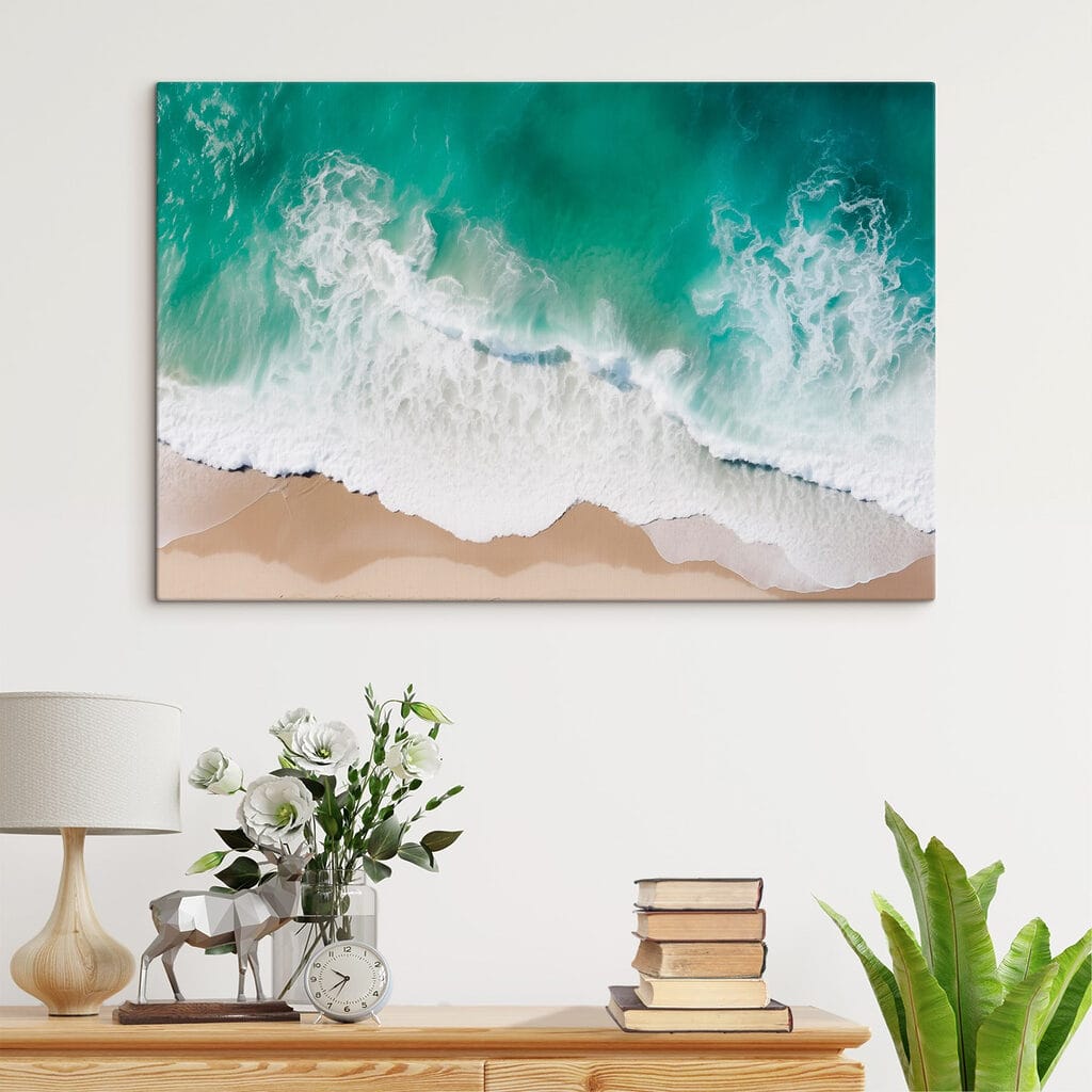 Waves crashing on a beach Waves crashing on a beach
