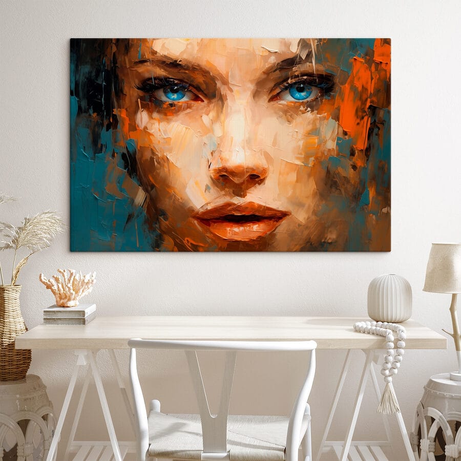 Peinture d'un visage de femme Peinture d'un visage de femme