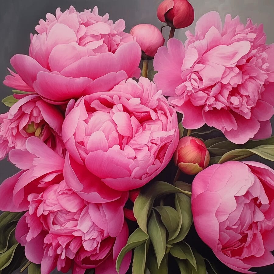 Fleurs délicates dans des tons roses doux