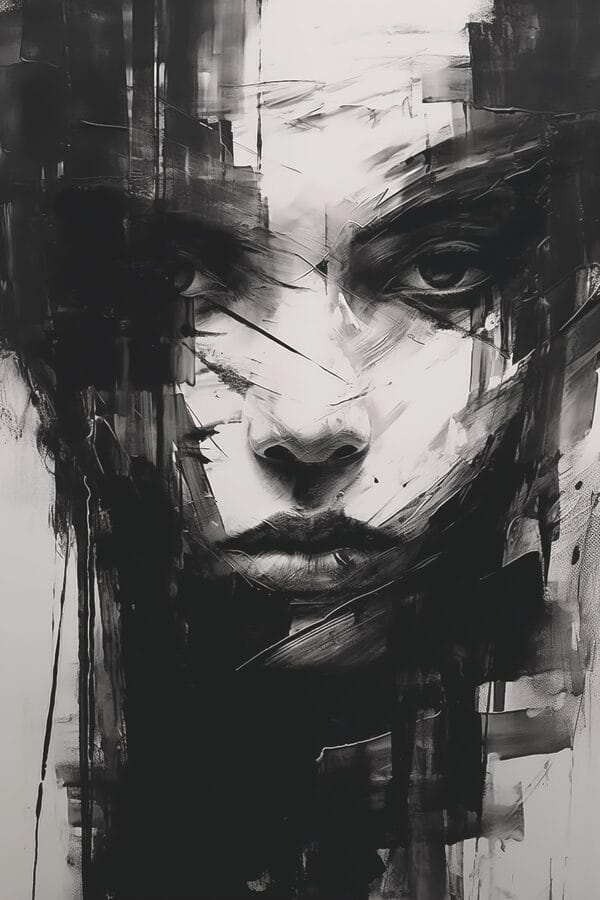 Peinture d'un visage de femme Peinture d'un visage de femme