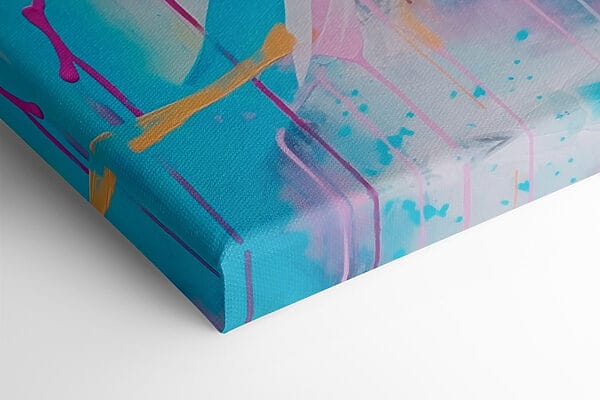 Peinture rose et bleue Peinture rose et bleue