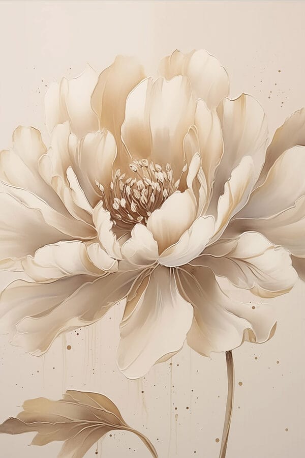 Peinture d'une fleur Peinture d'une fleur
