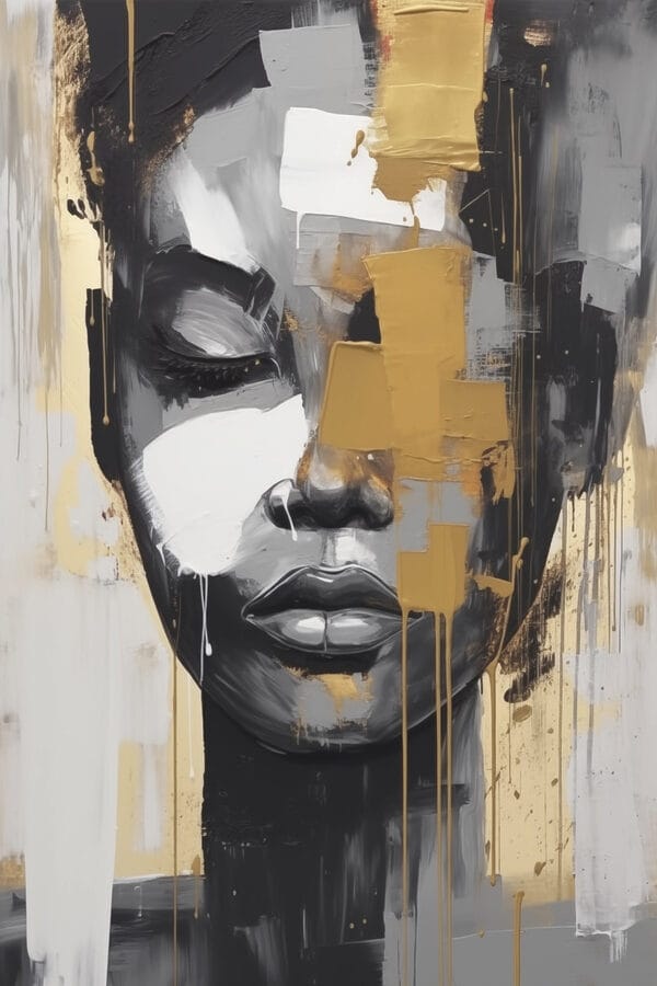 Peinture d'un visage de femme Peinture d'un visage de femme