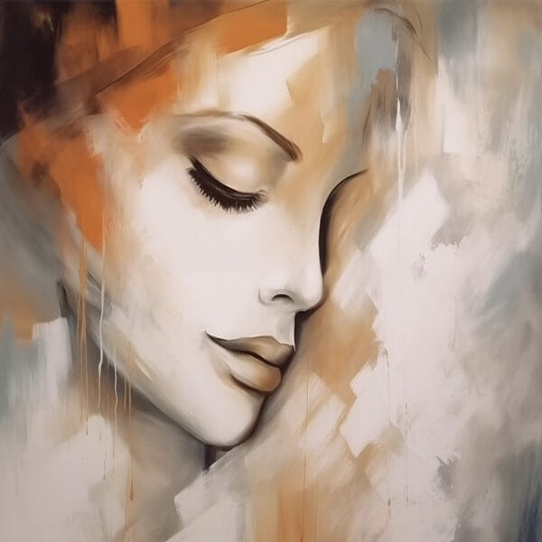 Peinture d'un visage de femme Peinture d'un visage de femme