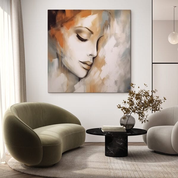 Peinture d'un visage de femme Peinture d'un visage de femme