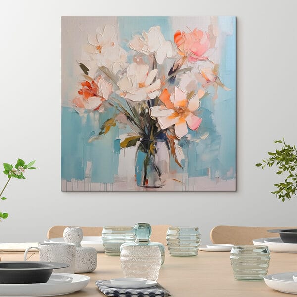 Peinture de fleurs dans un vase Peinture de fleurs dans un vase