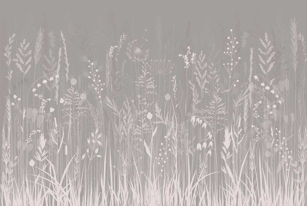 Champ d'herbe avec des fleurs Champ d'herbe avec des fleurs