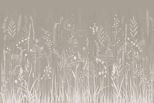 Field of grass and flowers