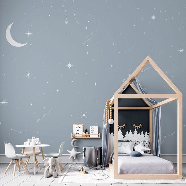 Lune et étoiles dans le ciel Lune et étoiles dans le ciel