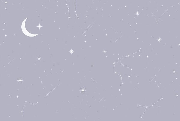 Lune et étoiles dans le ciel Lune et étoiles dans le ciel