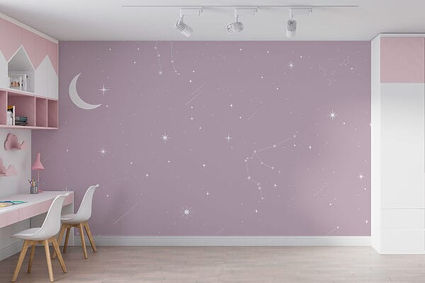 Lune et étoiles dans le ciel Lune et étoiles dans le ciel