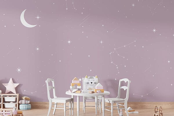 Lune et étoiles dans le ciel Lune et étoiles dans le ciel
