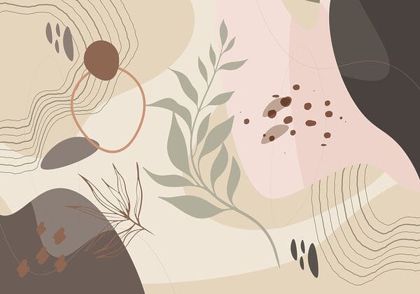Soft tones and organic shapes blend beautifully Soft tones and organic shapes blend beautifully