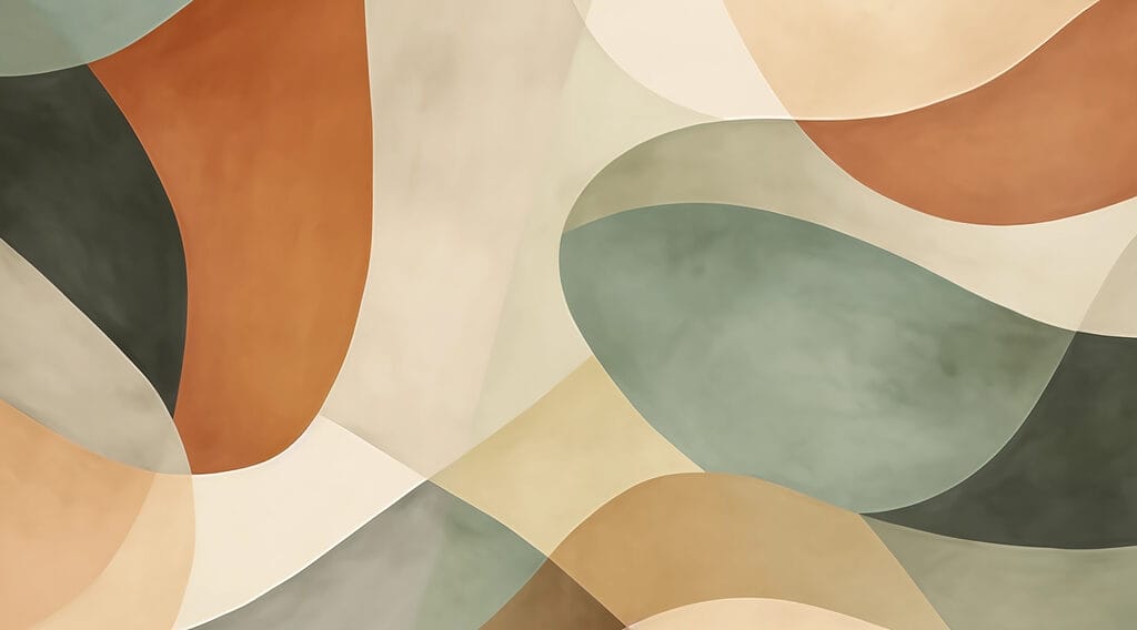 Composition abstraite aux couleurs apaisantes Composition abstraite aux couleurs apaisantes