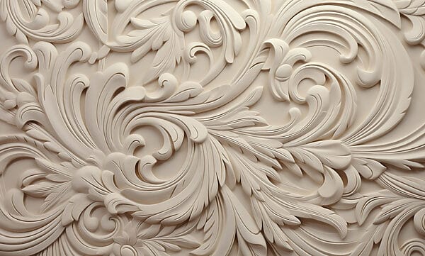 Mur blanc avec des motifs complexes Mur blanc avec des motifs complexes