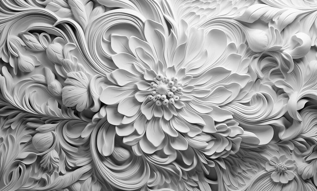 Fleur blanche avec feuilles Fleur blanche avec feuilles