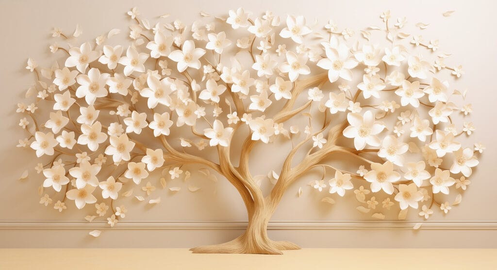 Arbre avec des fleurs Arbre avec des fleurs