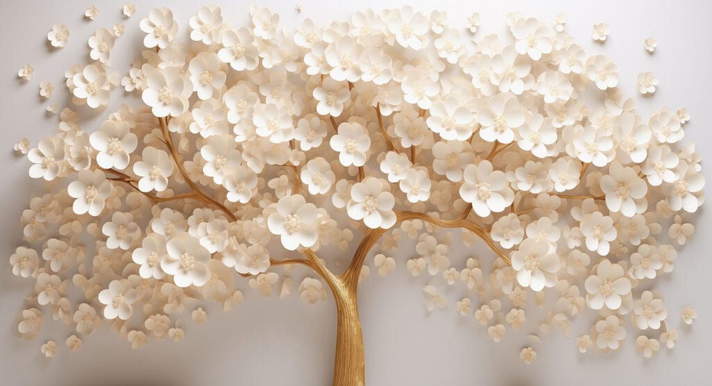 Arbre à fleurs blanches Arbre à fleurs blanches