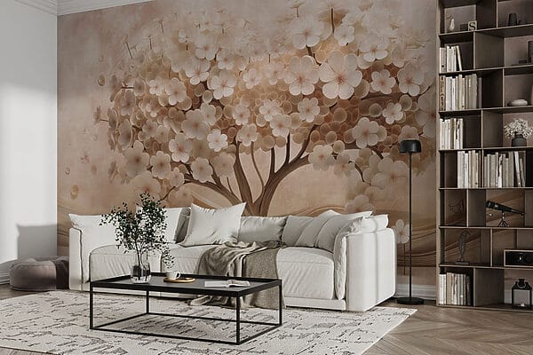Arbre en fleurs de papier Arbre en fleurs de papier