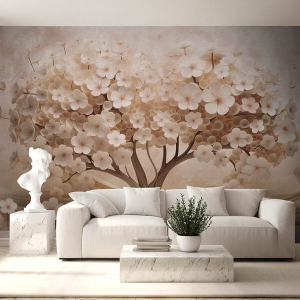 Arbre en fleurs de papier Arbre en fleurs de papier