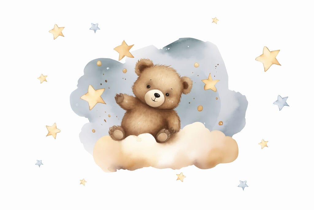 Ourson sur un nuage Ourson sur un nuage