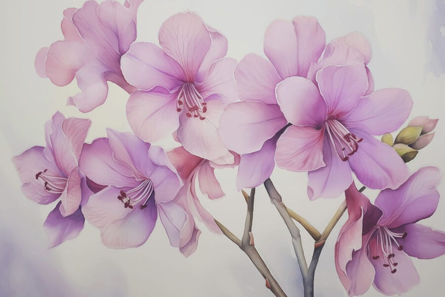 Des fleurs délicates aux teintes douces