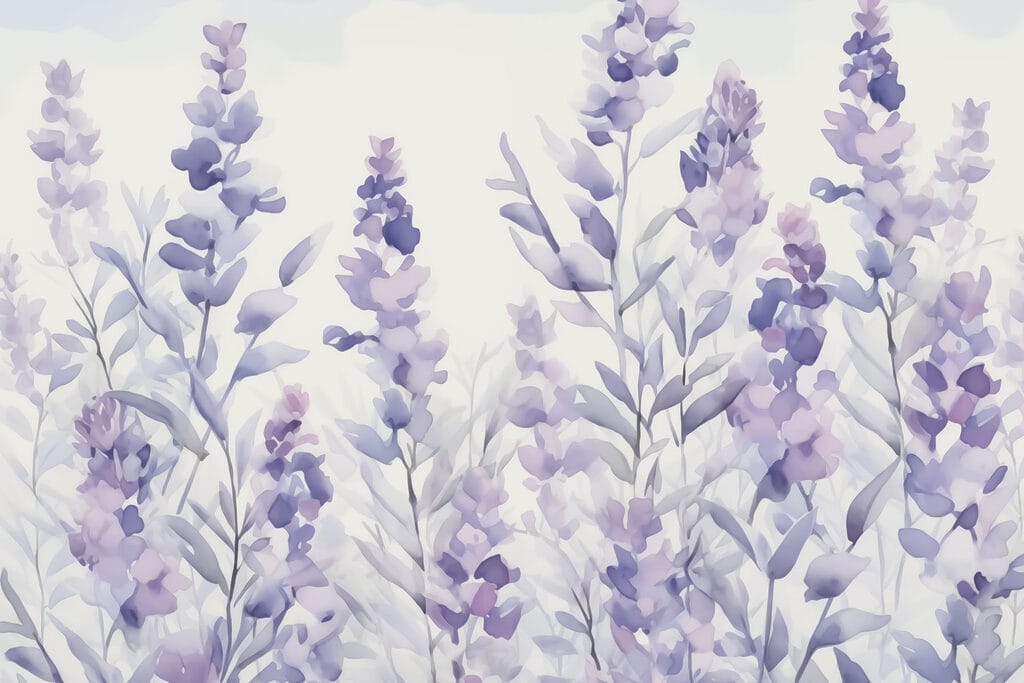 Peinture de fleurs violettes Peinture de fleurs violettes