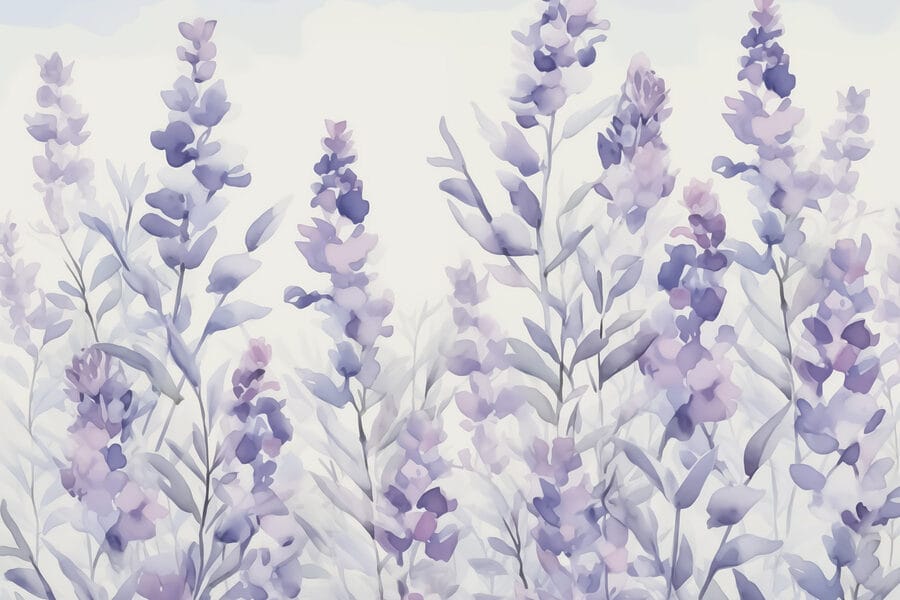 Peinture de fleurs violettes Peinture de fleurs violettes