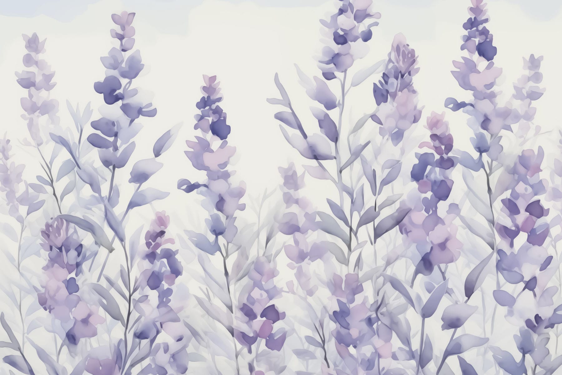 Painting of purple flowers Painting of purple flowers