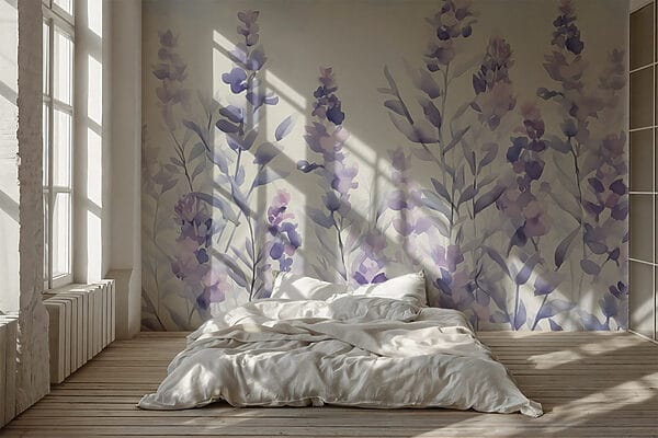Peinture de fleurs violettes Peinture de fleurs violettes