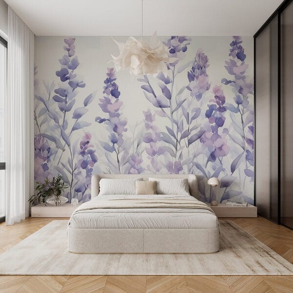Peinture de fleurs violettes Peinture de fleurs violettes