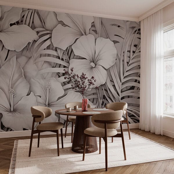 Motifs floraux dans des tons monochromes Motifs floraux dans des tons monochromes
