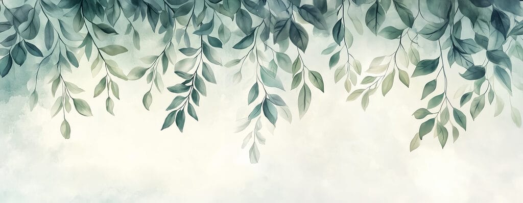 Des feuilles douces qui dérivent dans des teintes douces Des feuilles douces qui dérivent dans des teintes douces