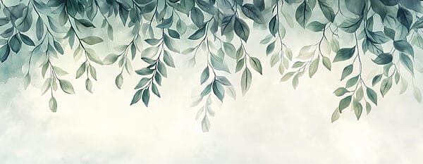 Des feuilles douces qui dérivent dans des teintes douces Des feuilles douces qui dérivent dans des teintes douces