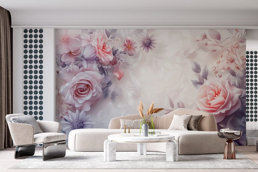Des fleurs délicates aux teintes douces
