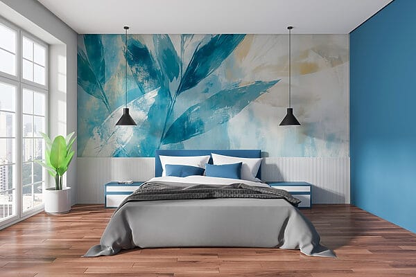 Peinture de feuilles sur fond blanc Peinture de feuilles sur fond blanc