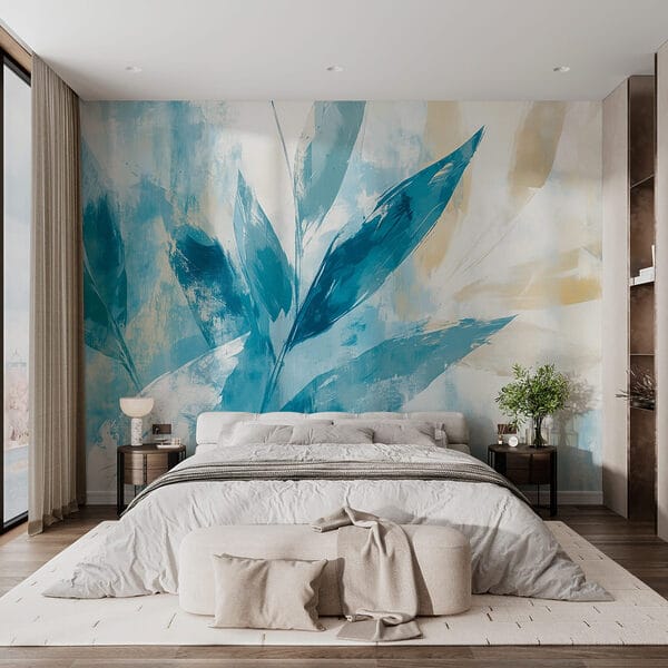 Peinture de feuilles sur fond blanc Peinture de feuilles sur fond blanc