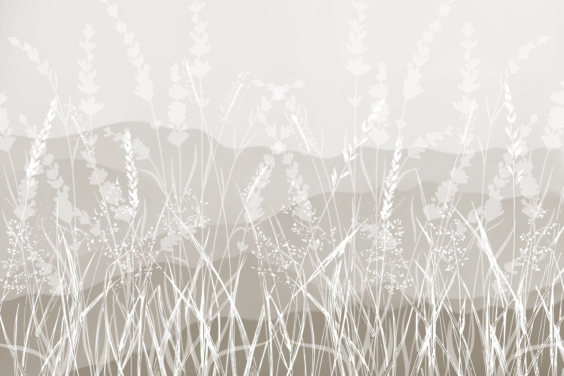Field of grass with a mountain in the background