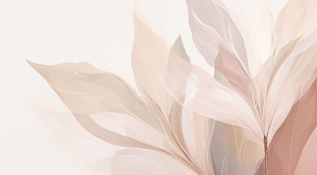 Compositions de feuilles pastel de rêve. Compositions de feuilles pastel de rêve.