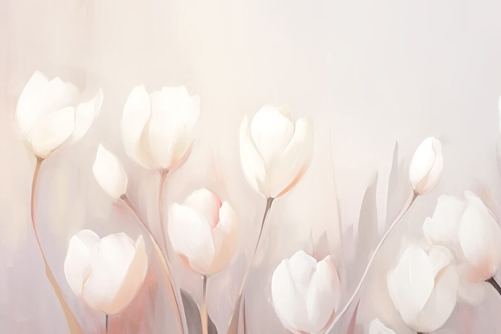 Peinture de fleurs blanches Peinture de fleurs blanches