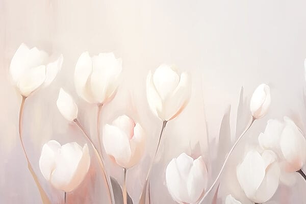 Peinture de fleurs blanches Peinture de fleurs blanches
