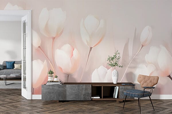 Peinture de fleurs blanches Peinture de fleurs blanches