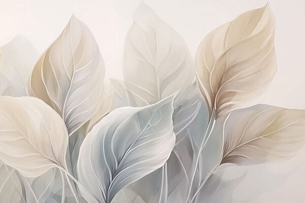 Feuilles délicates dans des teintes douces Feuilles délicates dans des teintes douces