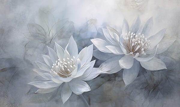 Peinture de fleurs blanches Peinture de fleurs blanches
