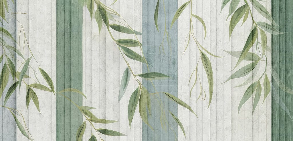 Papier peint avec des feuilles Papier peint avec des feuilles