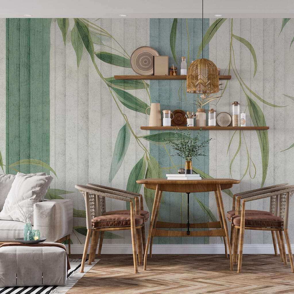 Wallpaper with leaves on it Wallpaper with leaves on it