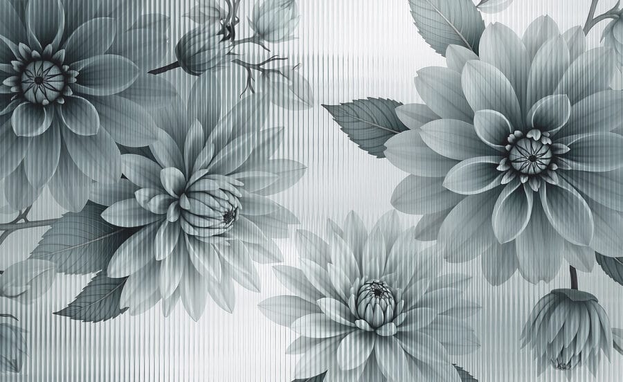 Fleurs délicates dans des tons sourds